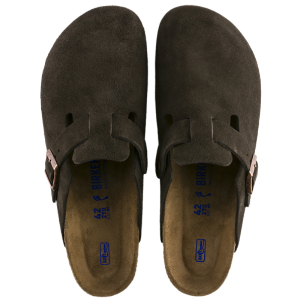 Birkenstock Boston Soft Footbed Suede Clogs - Women's