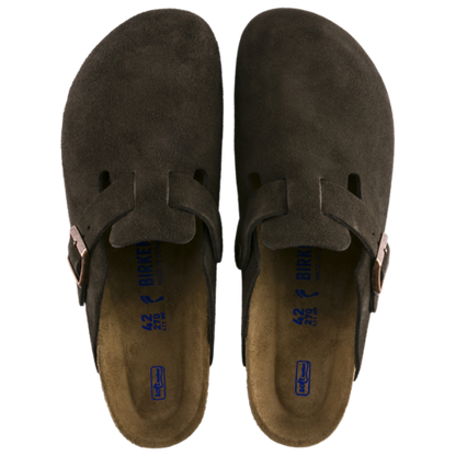 Birkenstock Boston Soft Footbed Suede Clogs - Women's