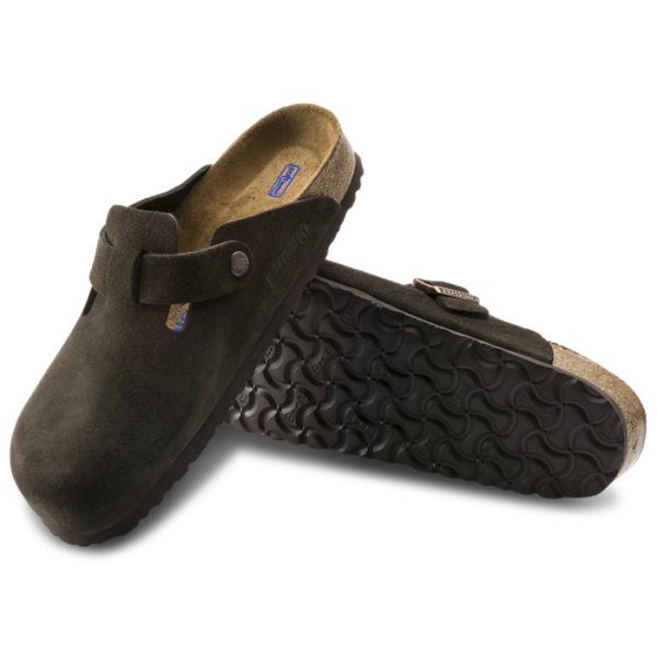 Birkenstock Boston Soft Footbed Suede Clogs - Women's