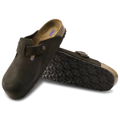 Birkenstock Boston Soft Footbed Suede Clogs - Women's